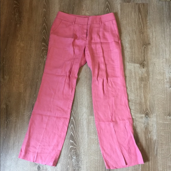 Pink Ann Taylor LOFT Linen dress pants - Picture 1 of 3